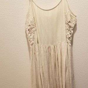 Alythea Cream Color Lace Cut Out Dress Size L